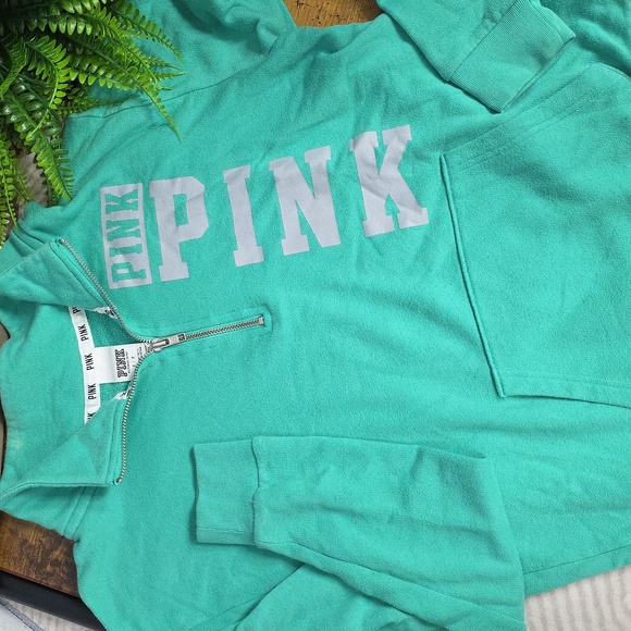 VS Pink Quarter Zip Pullover - Picture 2 of 8